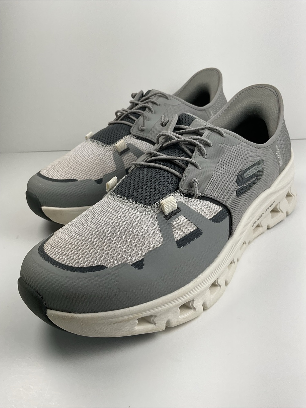 Skechers Slip-Ins Men’s Size 10.5 Gray Hands Free Comfort Walking Shoes - Picture 5 of 11